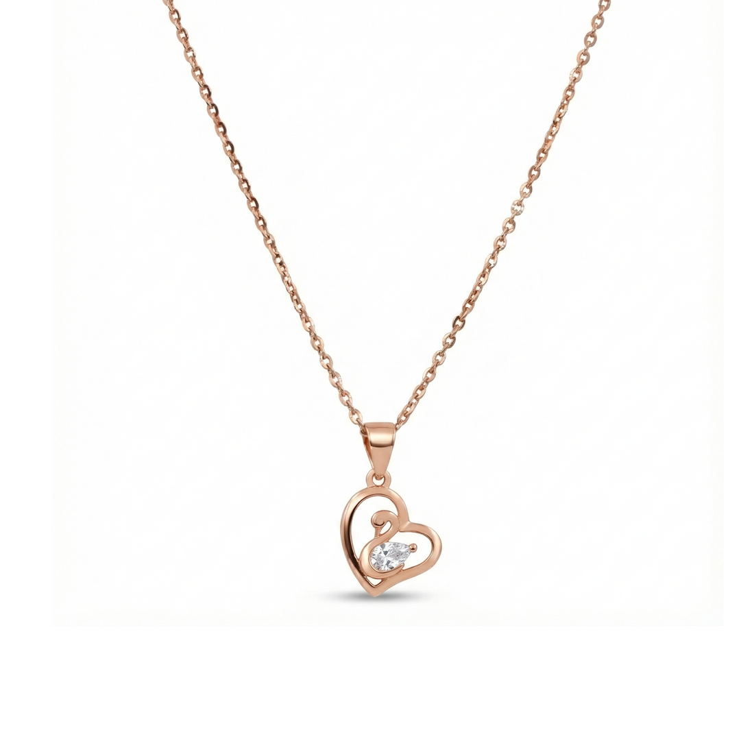 Swan Embrace Pendant
