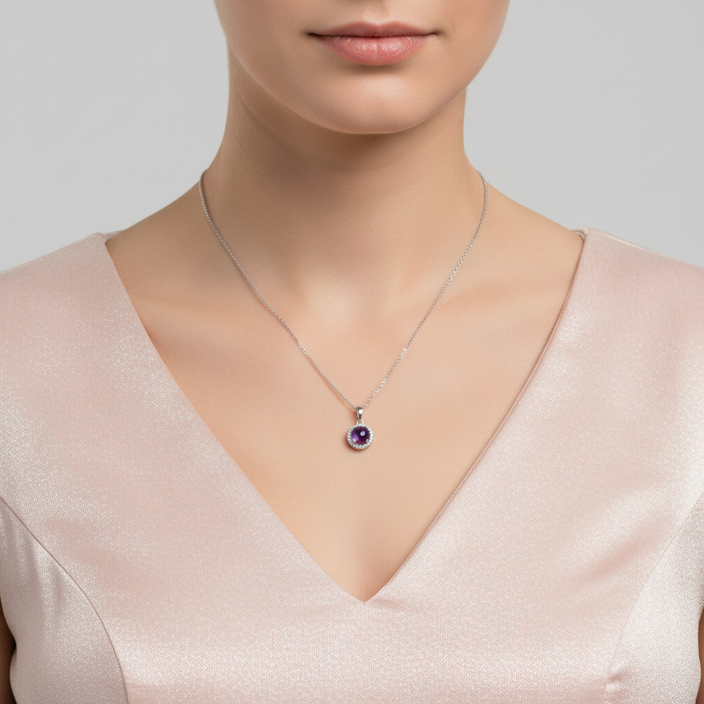 Amethyst Globe Pendant