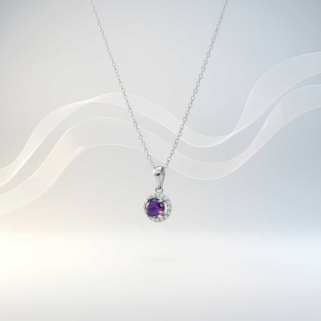 Amethyst Globe Pendant