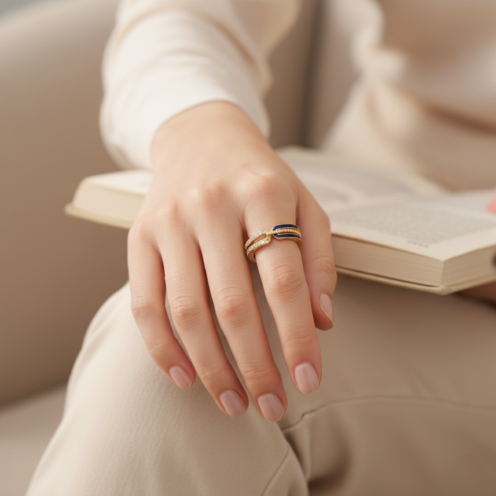 Blue Eternal Band Ring