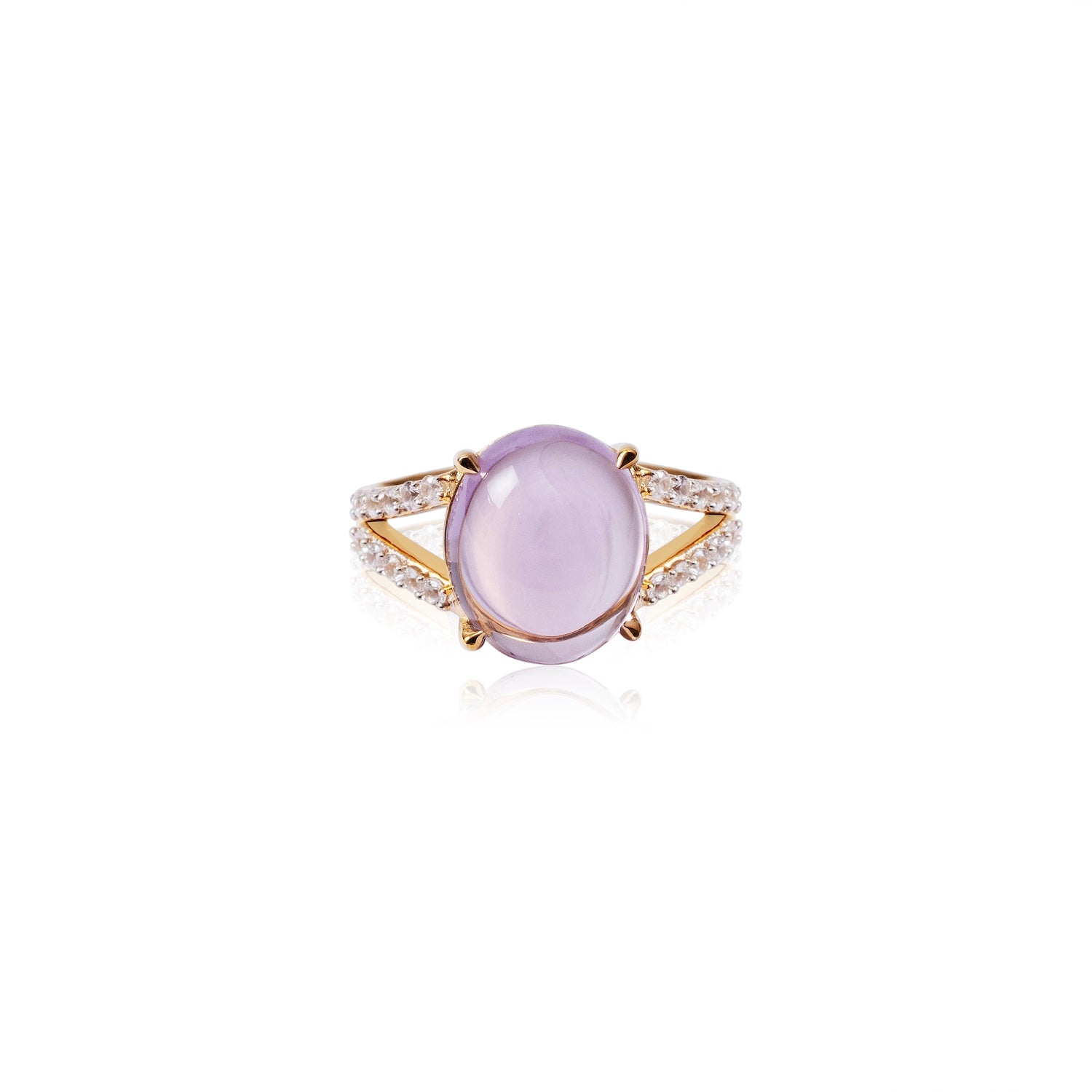 Moonlit Amethyst Ring