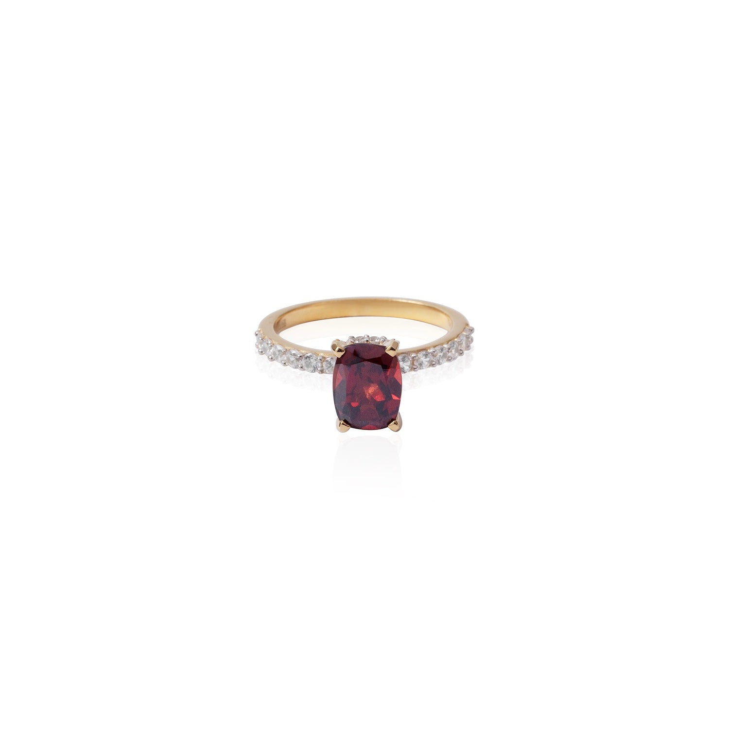 Regal Red Garnet Ring