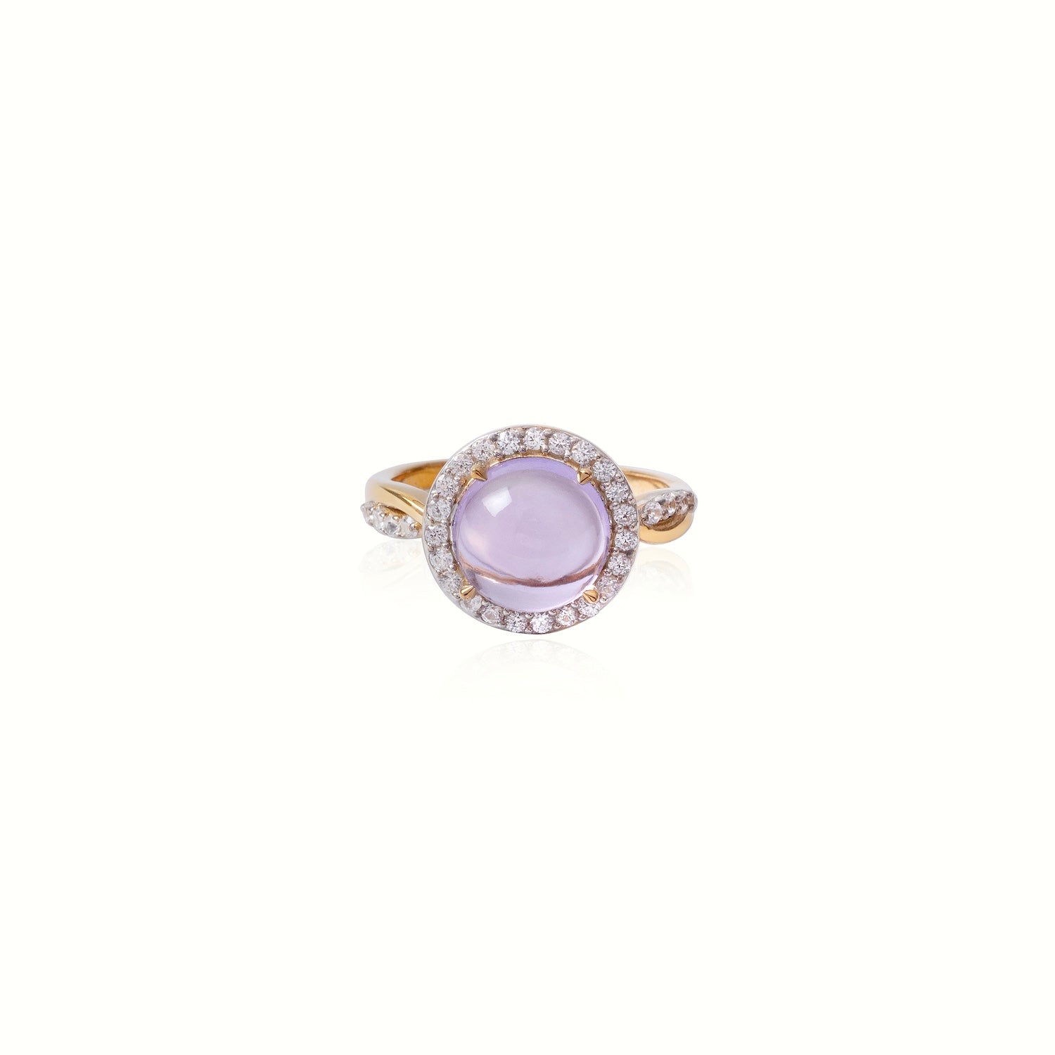 Halo Amethyst Ring