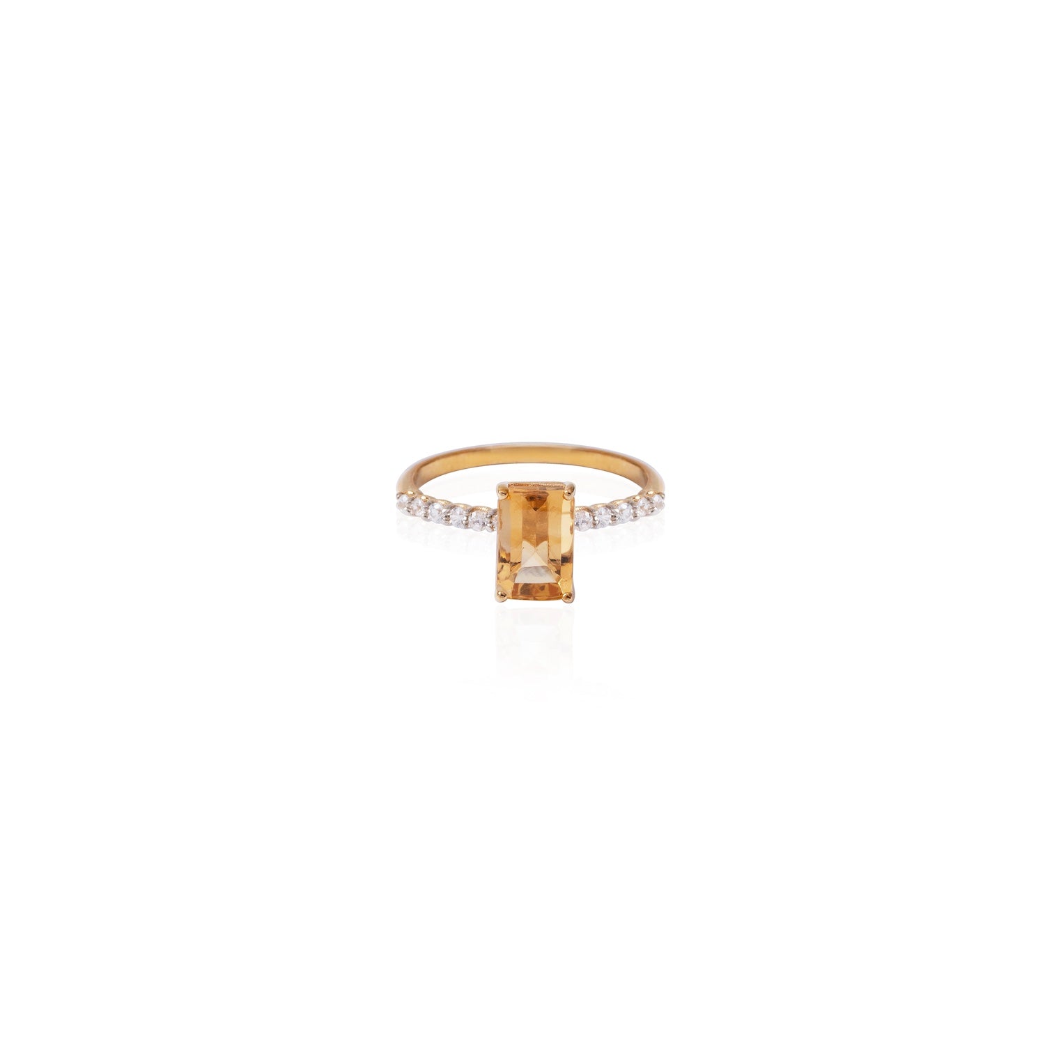 Sunny Citrine Ring