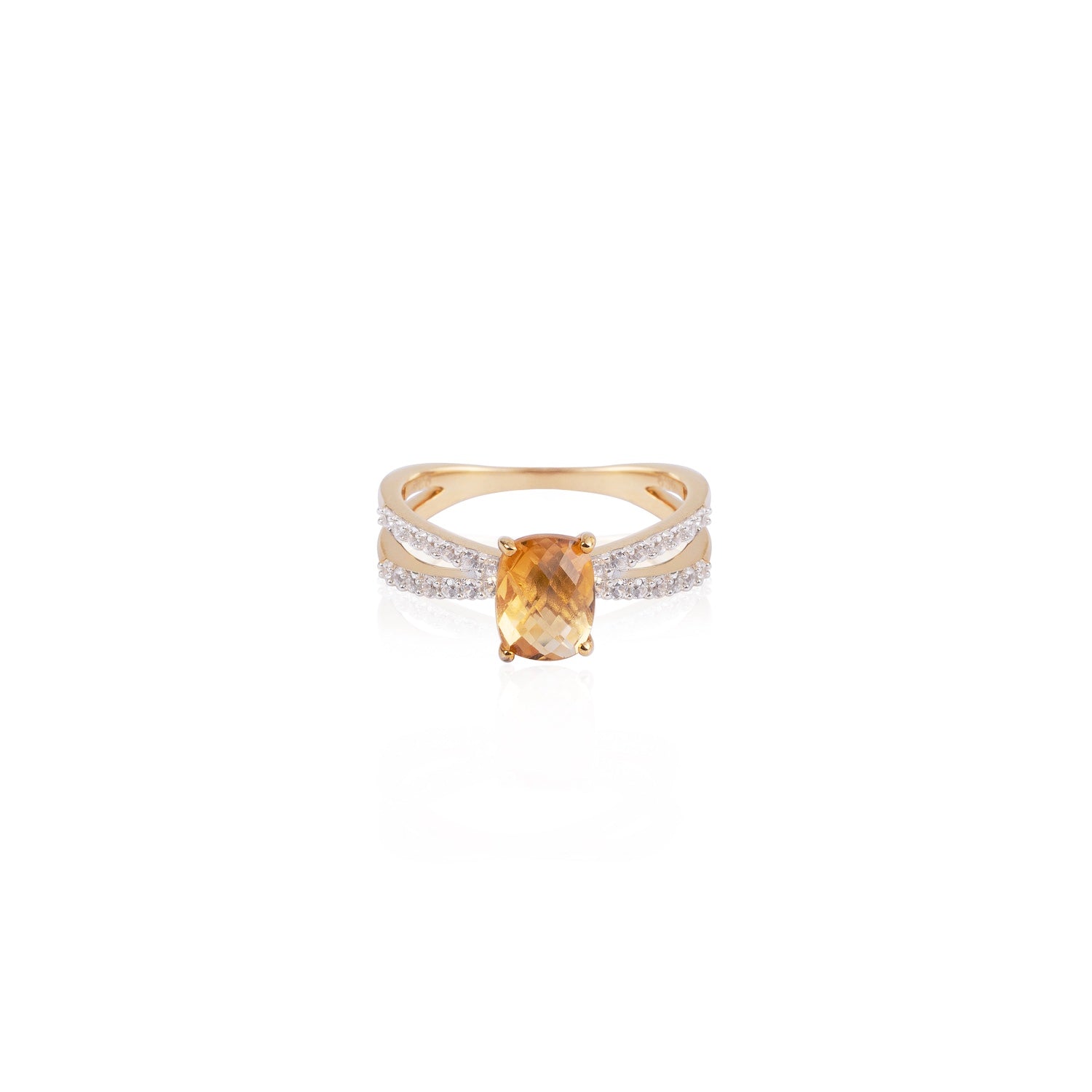 Glimmer Citrine Ring