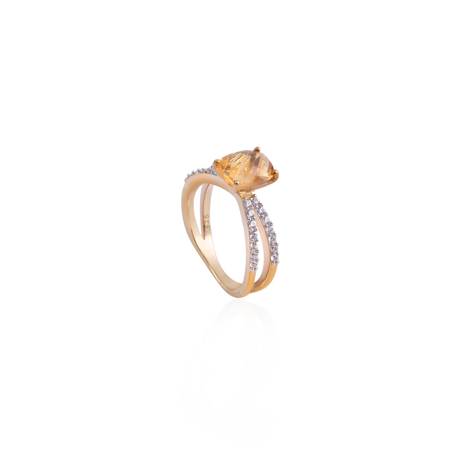 Glimmer Citrine Ring