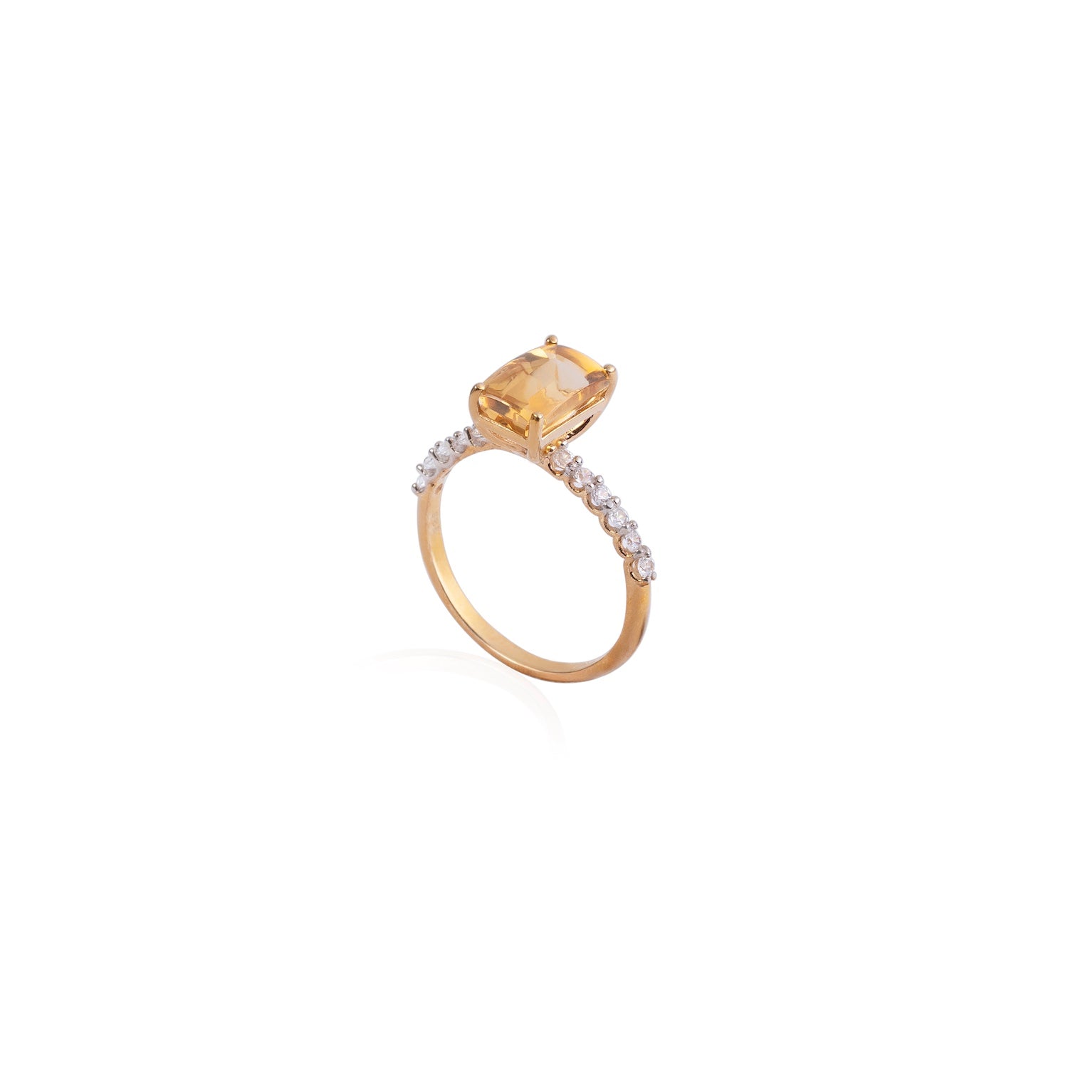 Sunny Citrine Ring