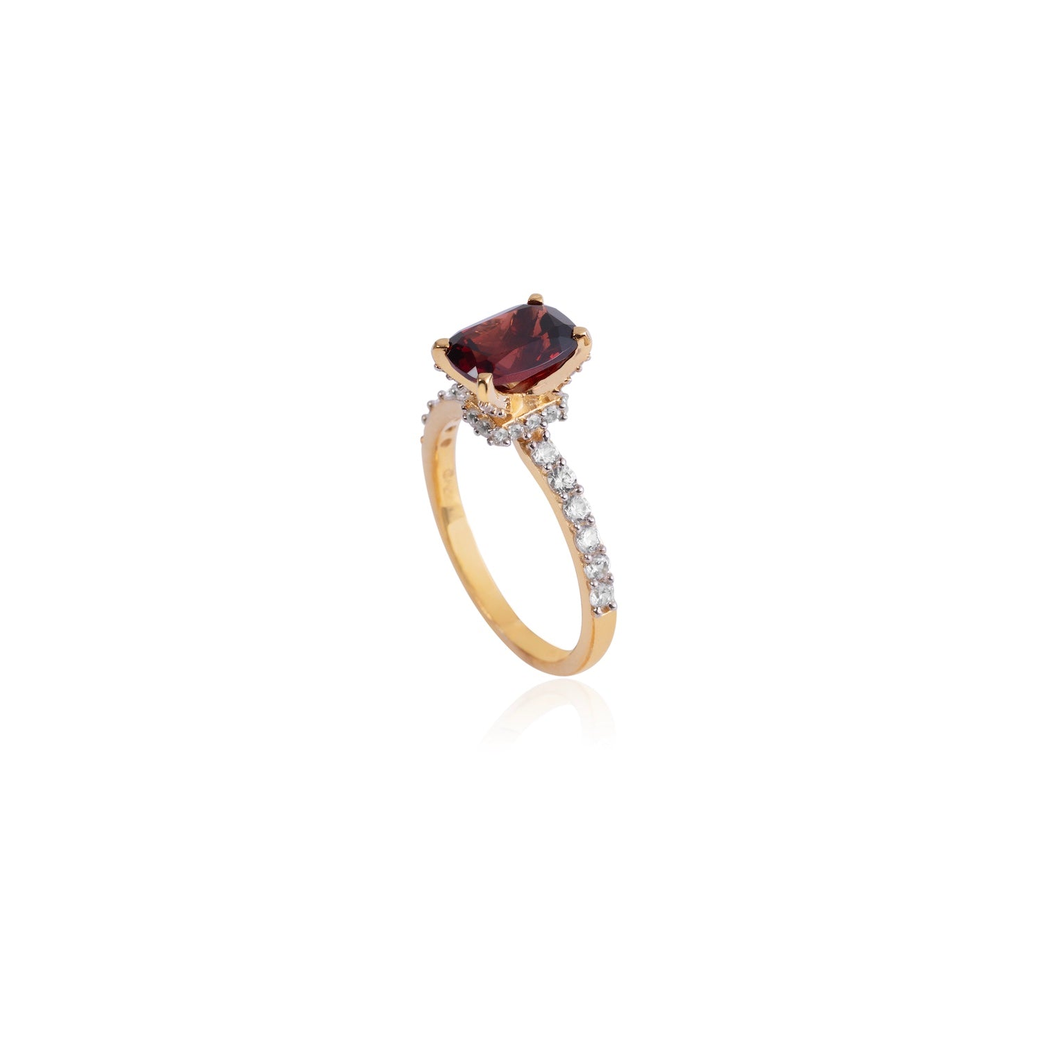 Regal Red Garnet Ring