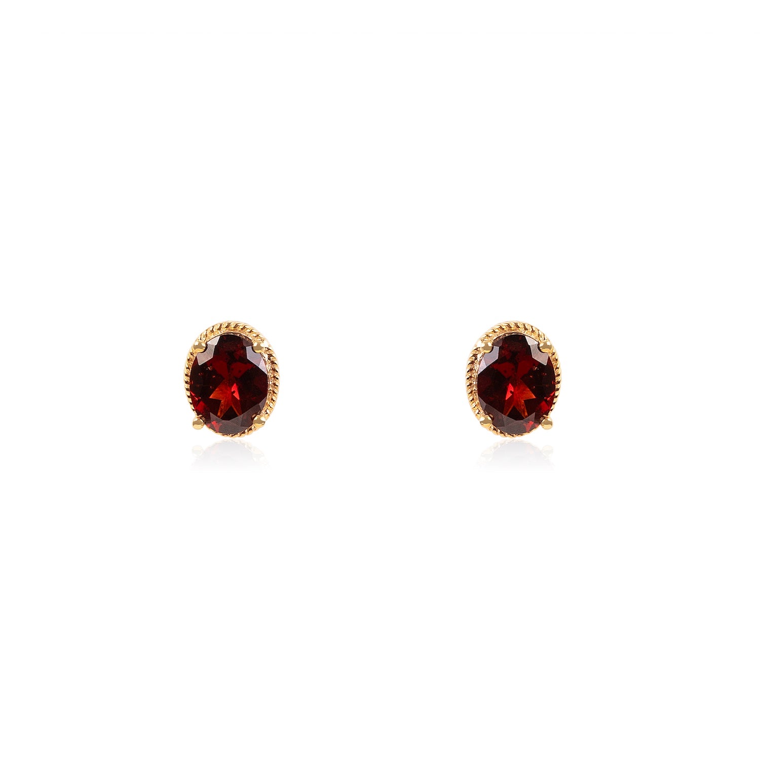 Garnet Shine Stud