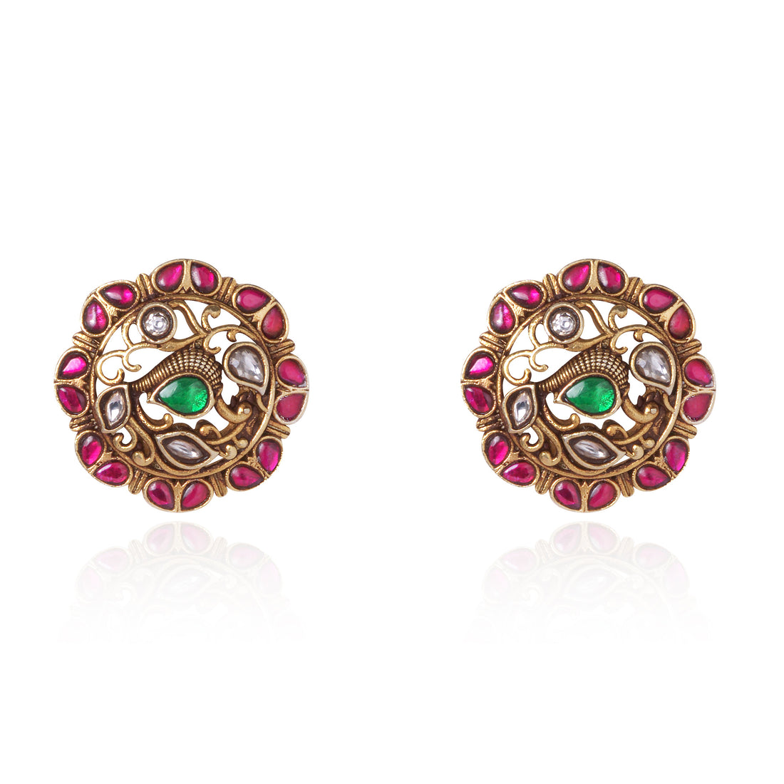 Divine Radiance Kundan Studs