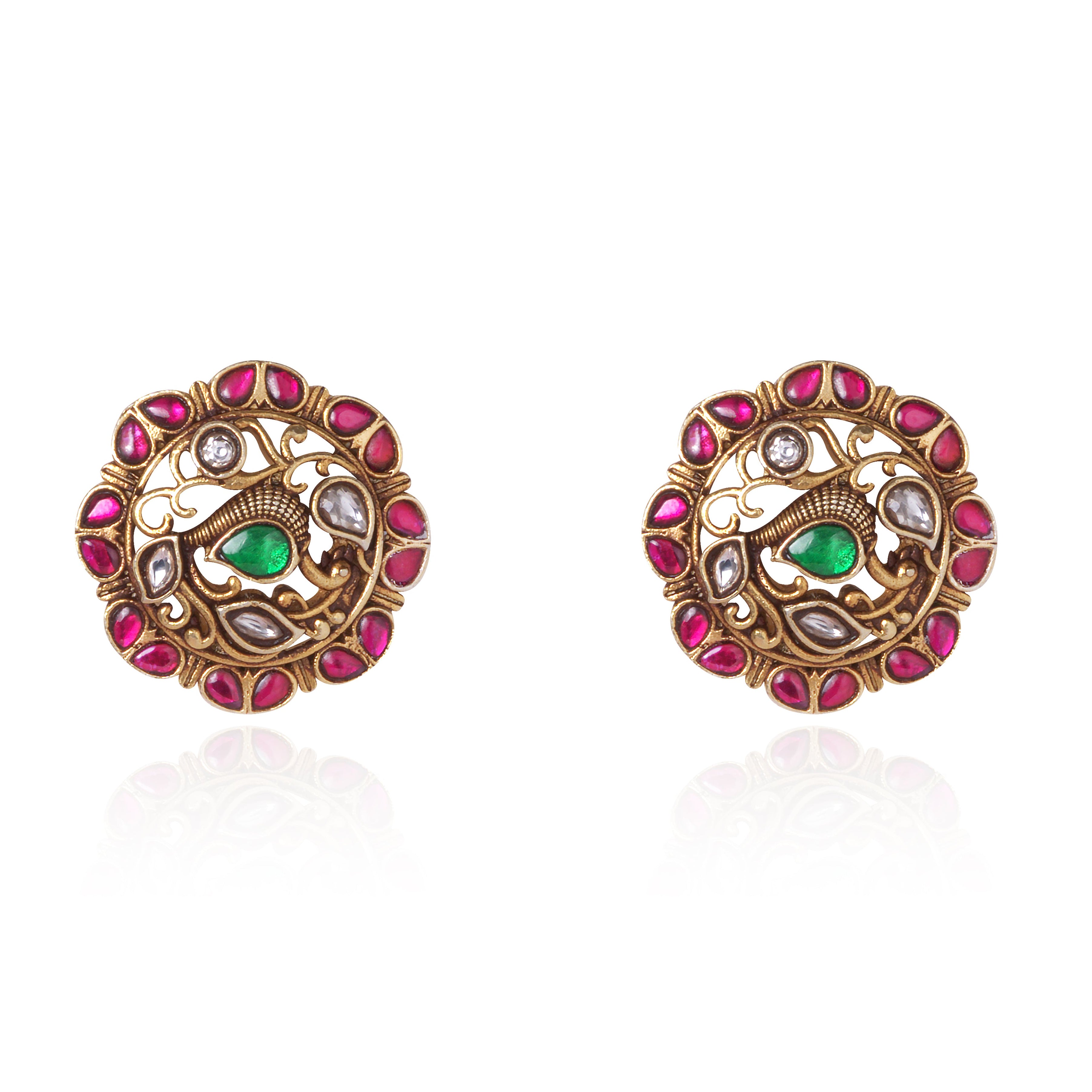 Divine Radiance Kundan Studs