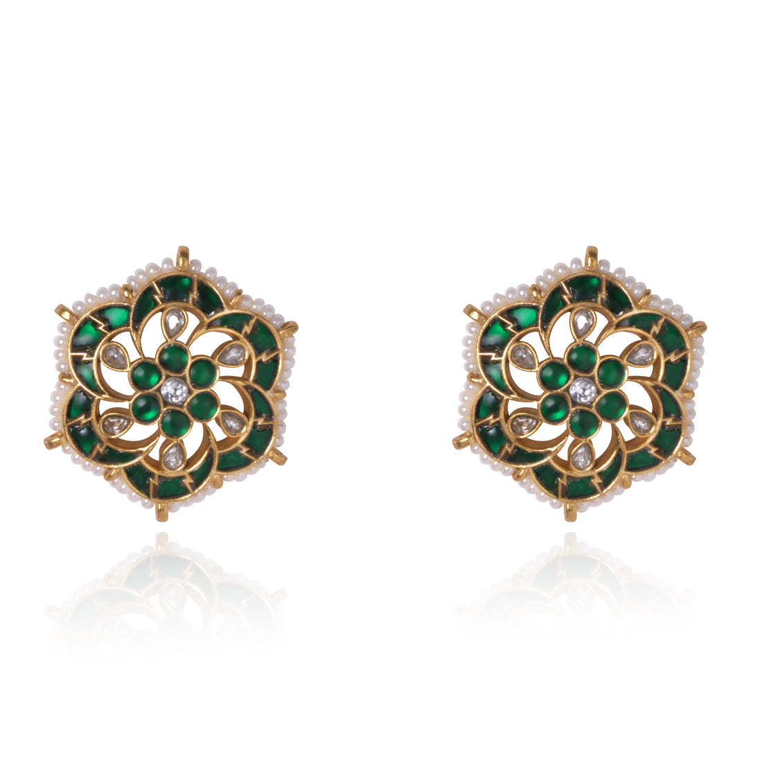 Starry Night Kundan Studs
