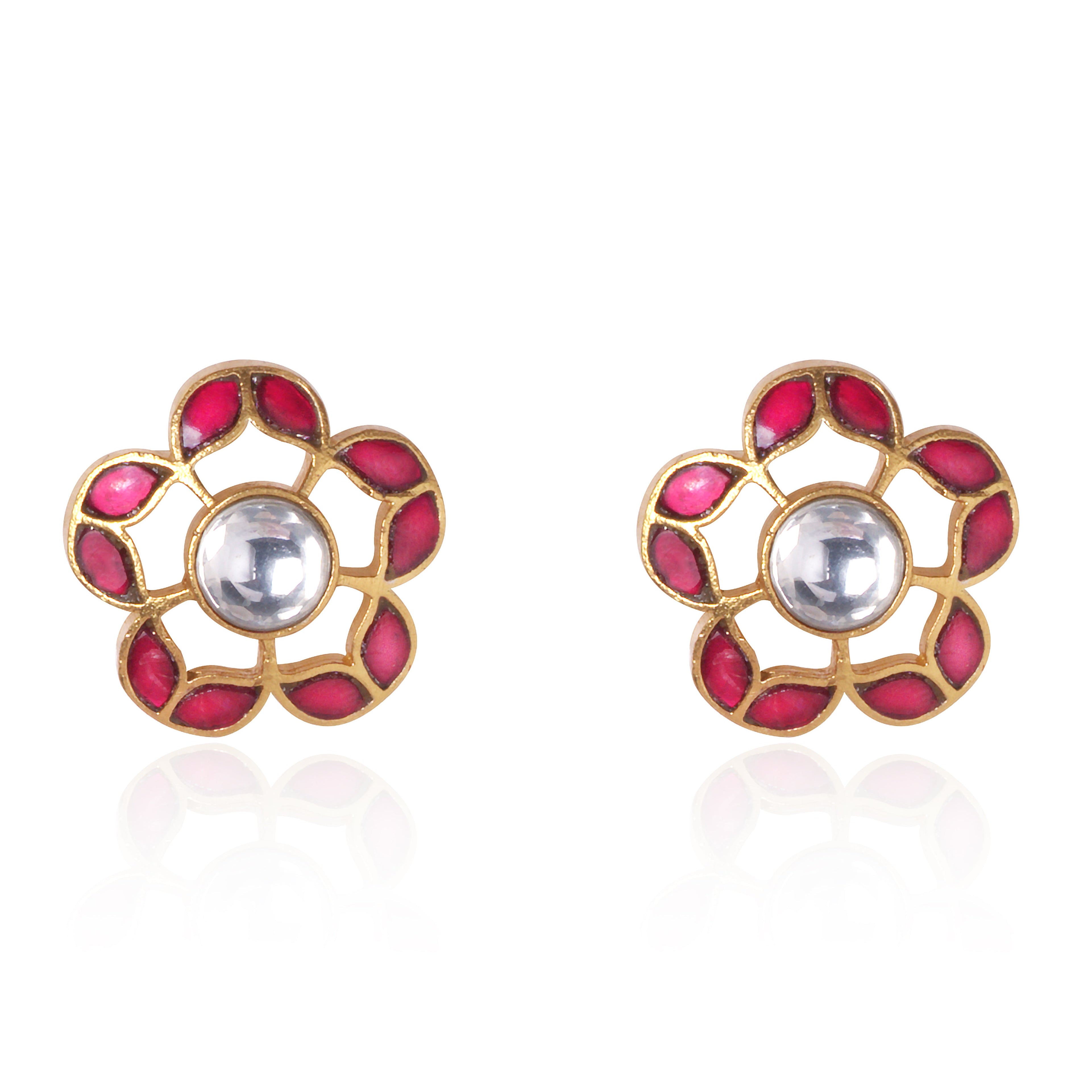 Royal Garden Kundan Studs