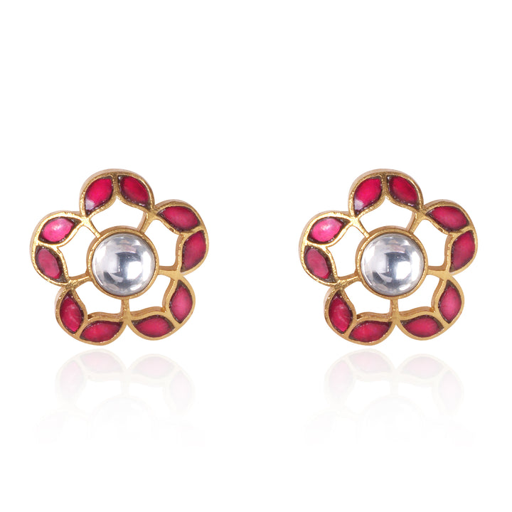Royal Garden Kundan Studs