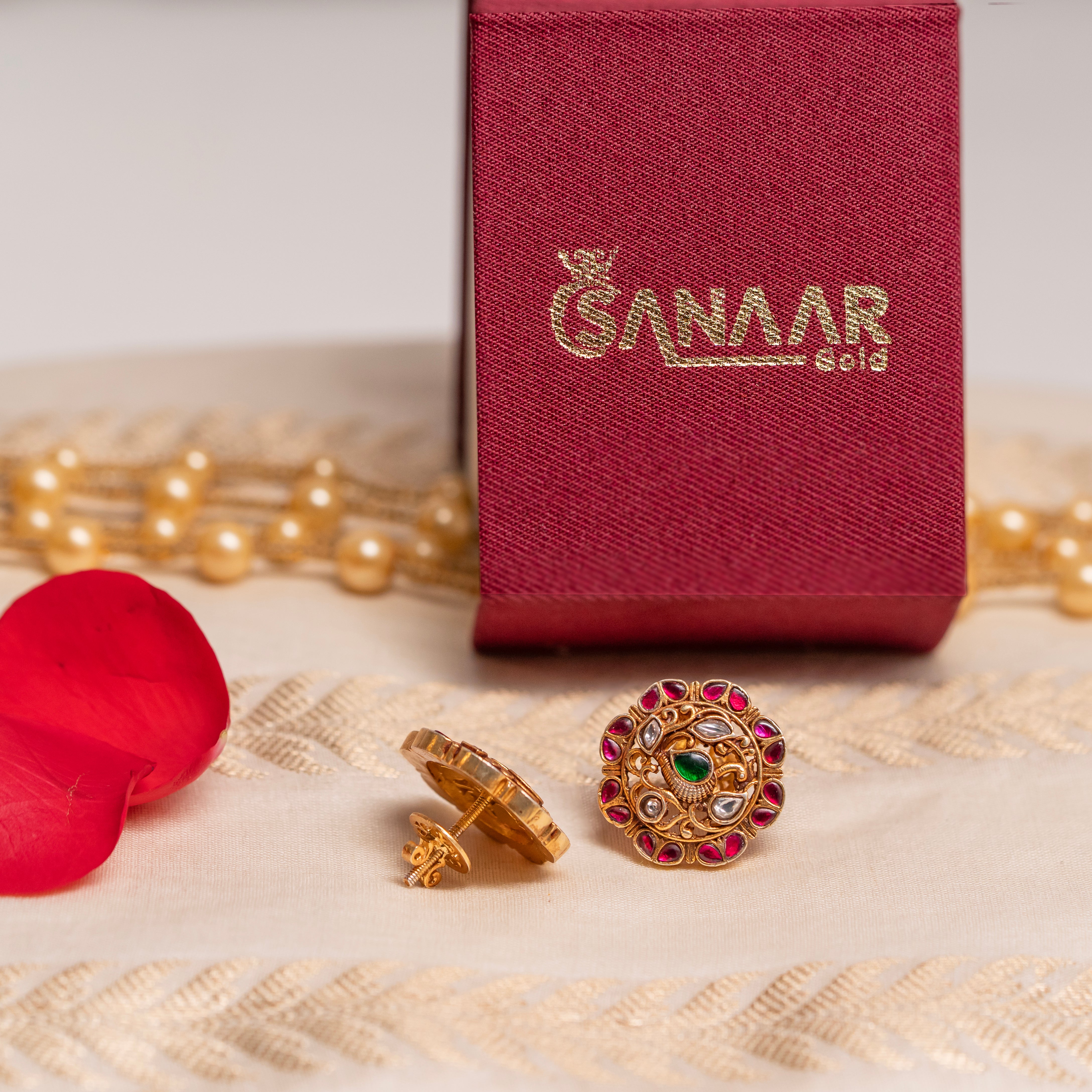 Divine Radiance Kundan Studs