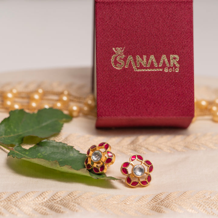 Royal Garden Kundan Studs