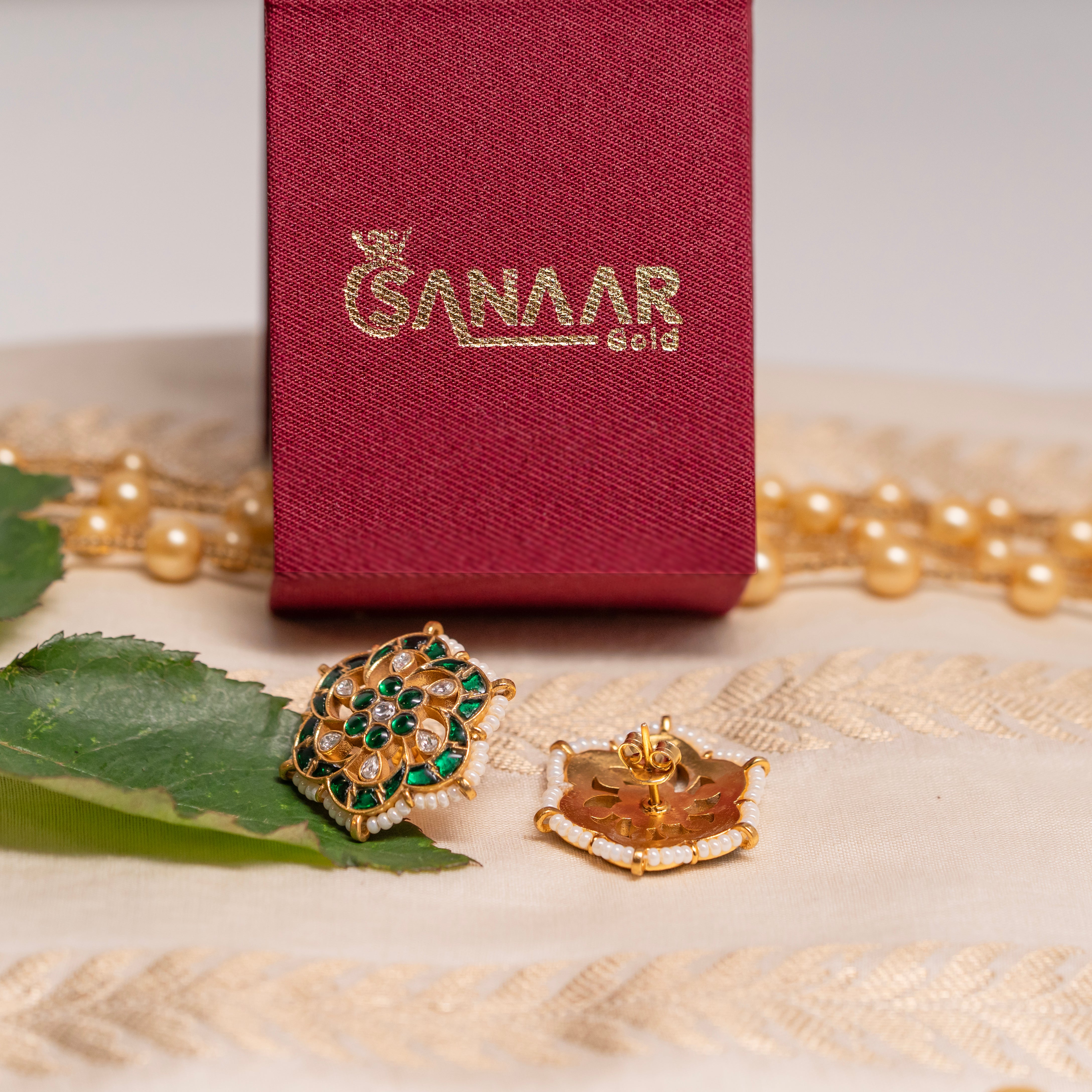 Starry Night Kundan Studs