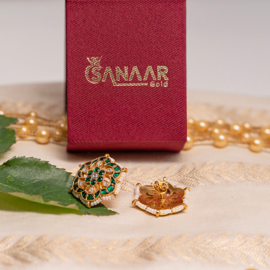 Starry Night Kundan Studs