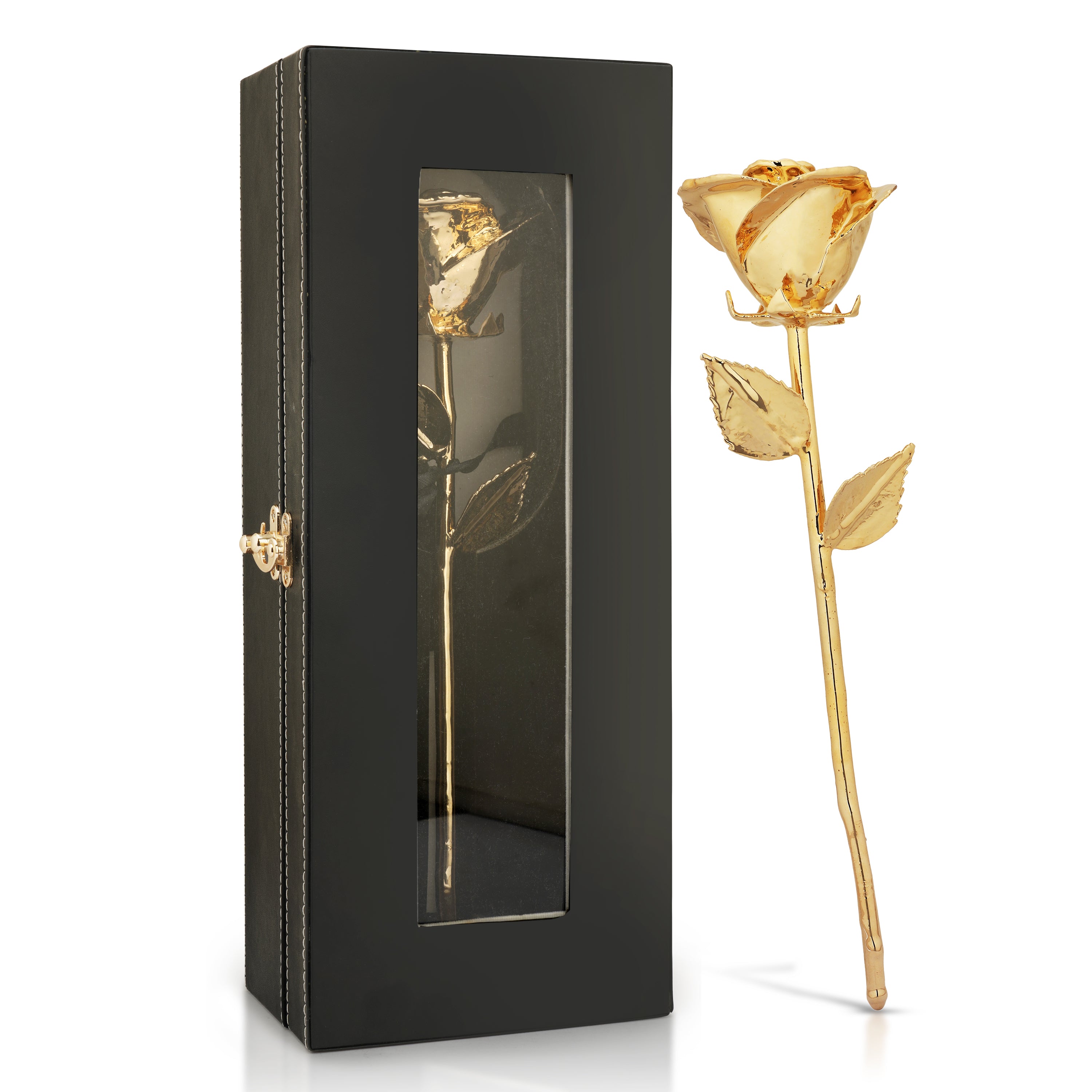 Premium 24k Gold dipped Rose with Window Box