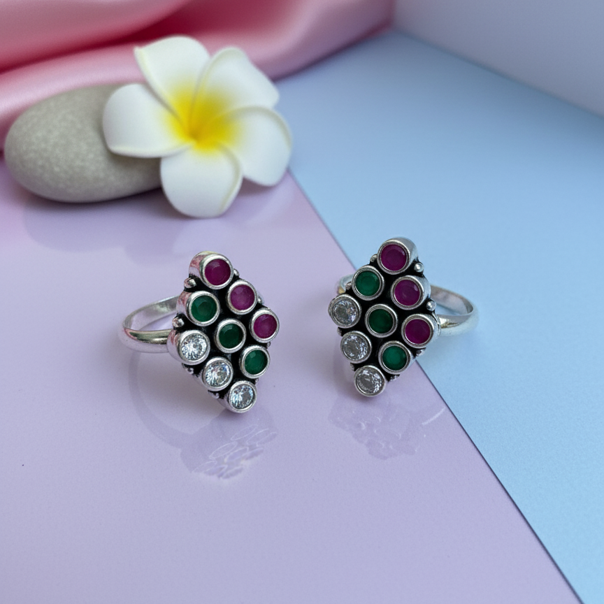 Silver Luxe Aurora Toe Ring