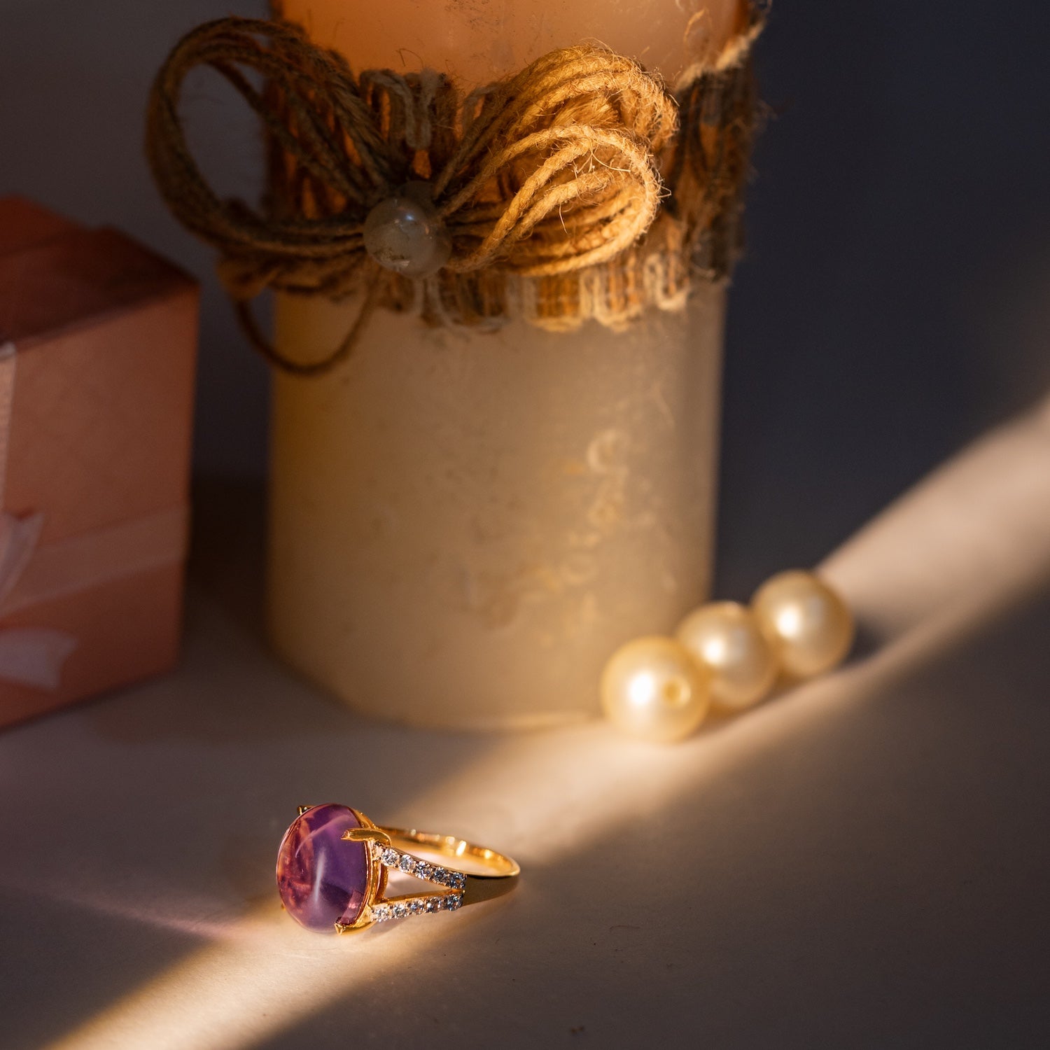 Moonlit Amethyst Ring