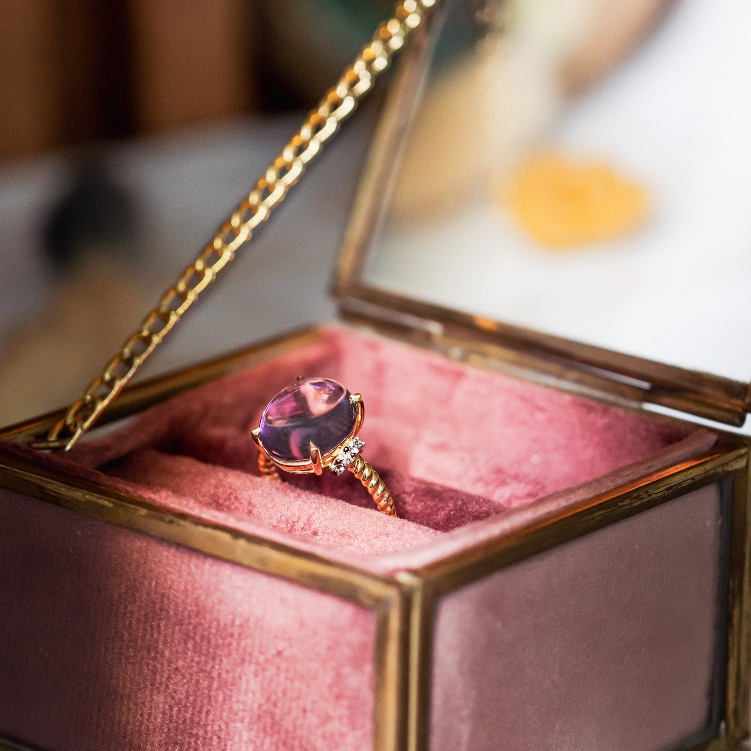 Aurora Amethyst Ring