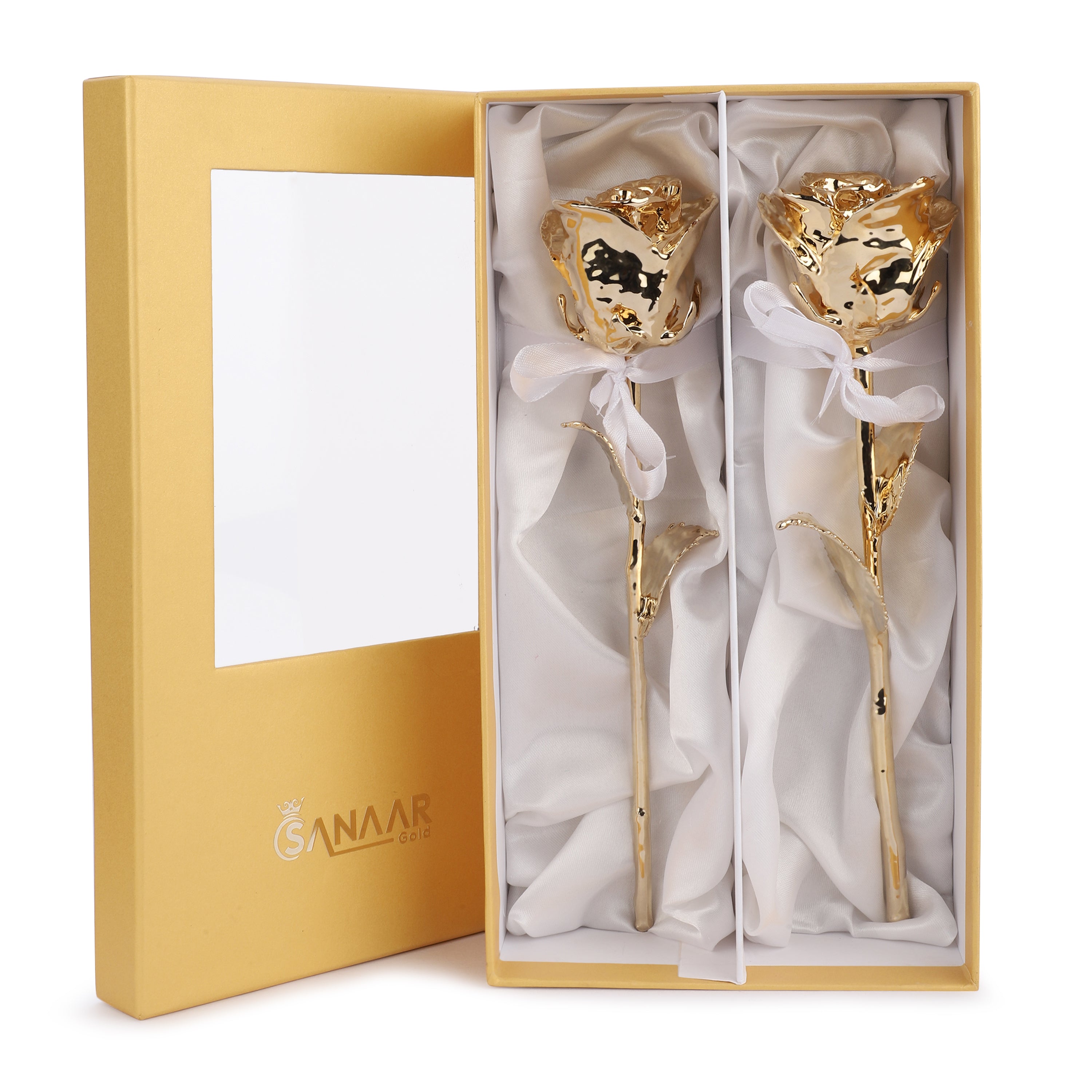 Royal 24k Gold dipped Rose Pack of 2