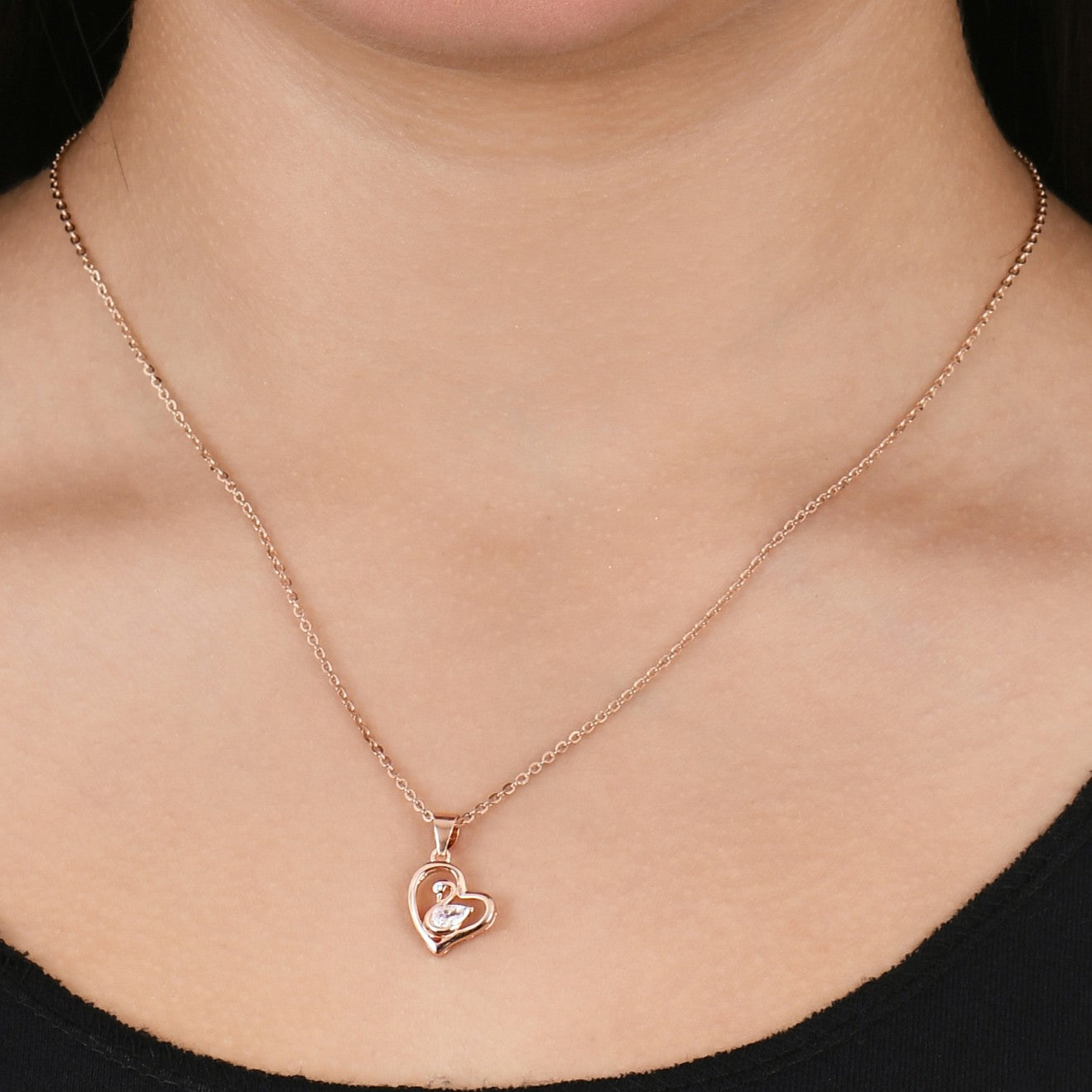 Swan Embrace Pendant