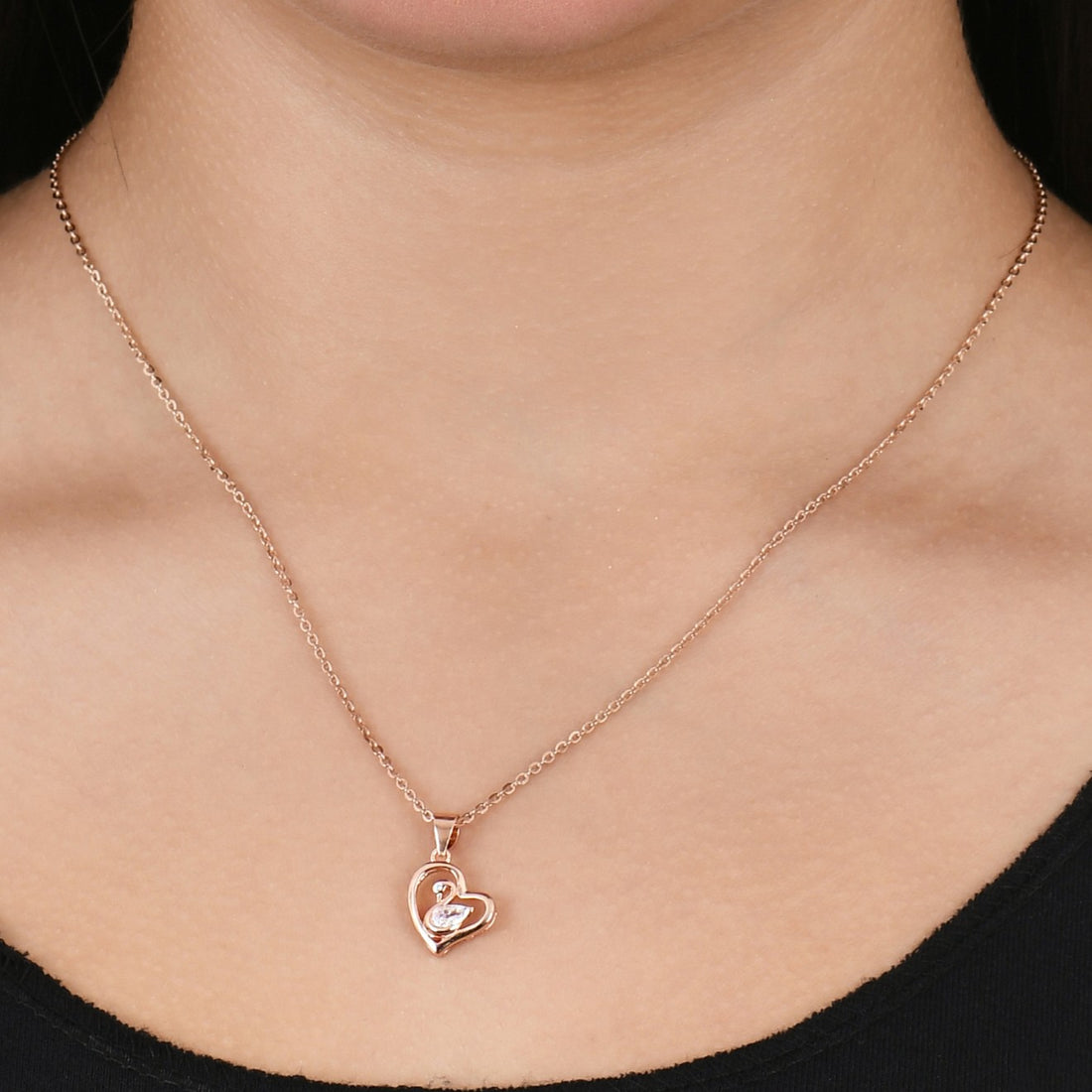 Swan Embrace Pendant