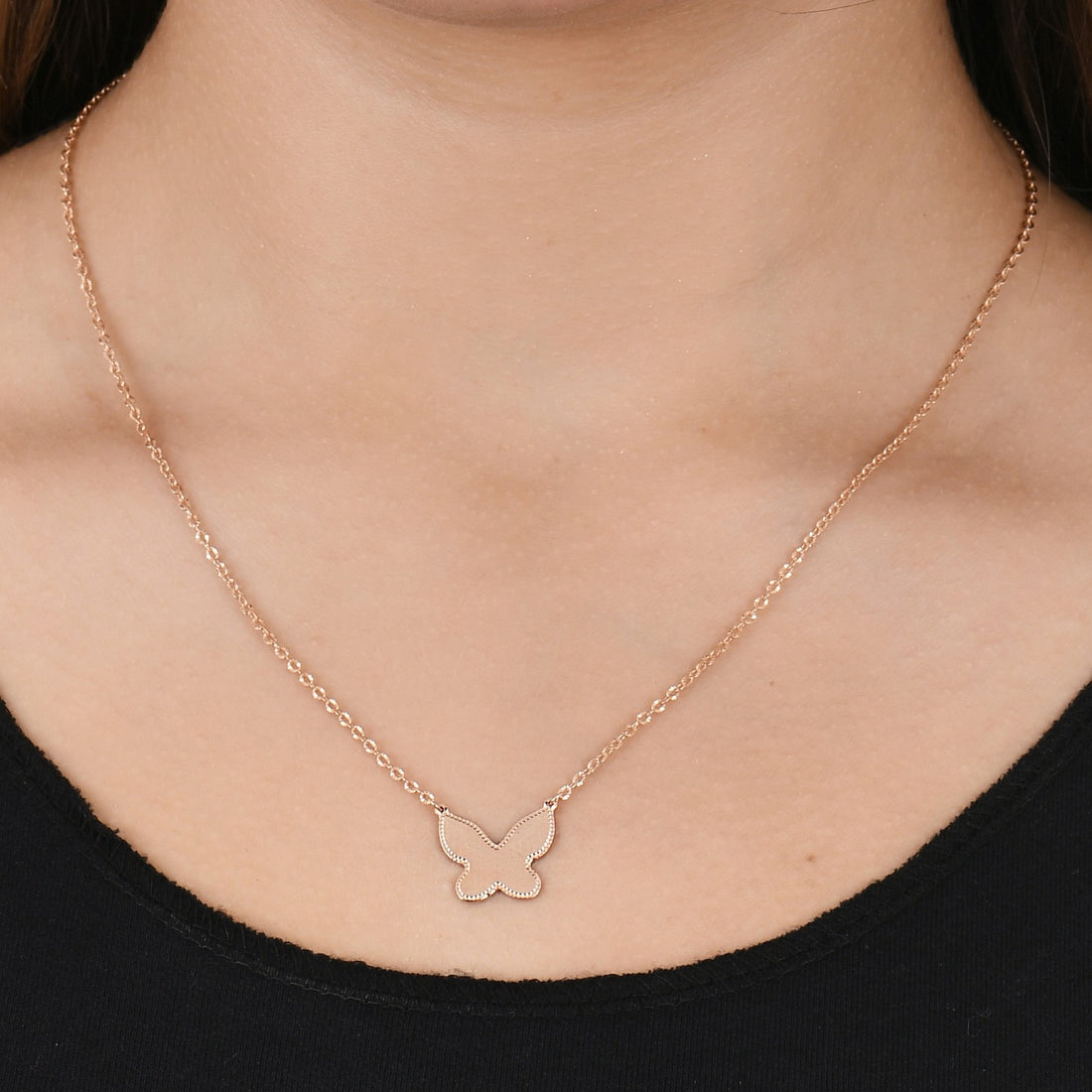 butterfly Silhouette Necklace