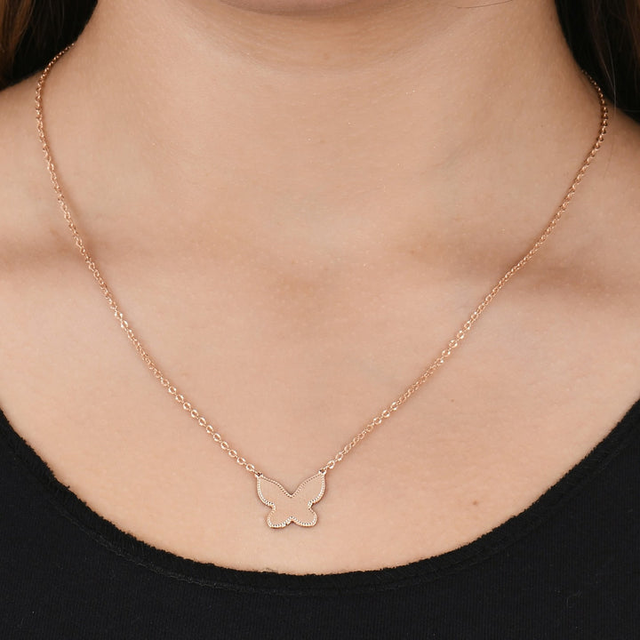 butterfly Silhouette Necklace