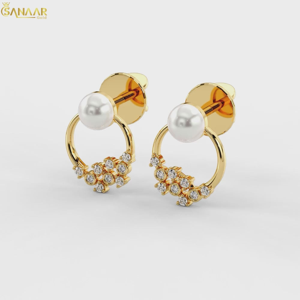 Orbit Luxe Pearl Earrings