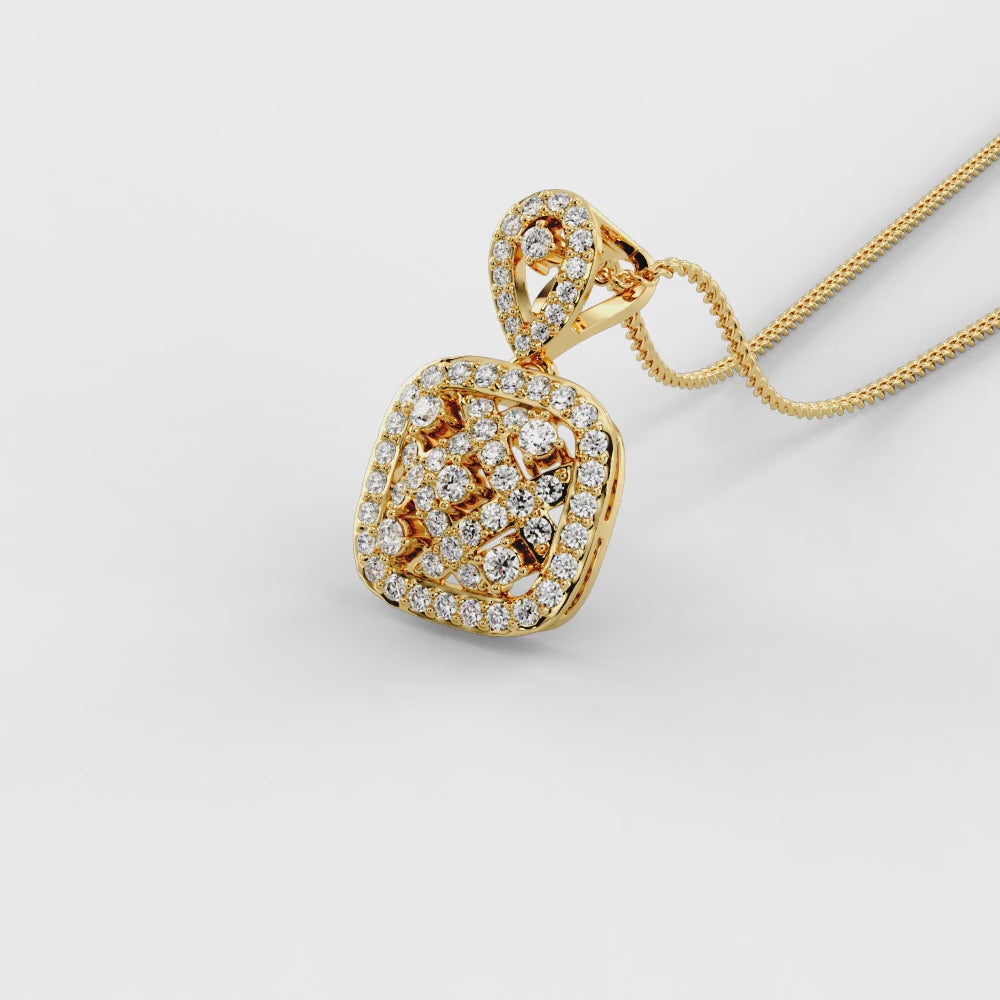 Regal Cushion CZ Pendant