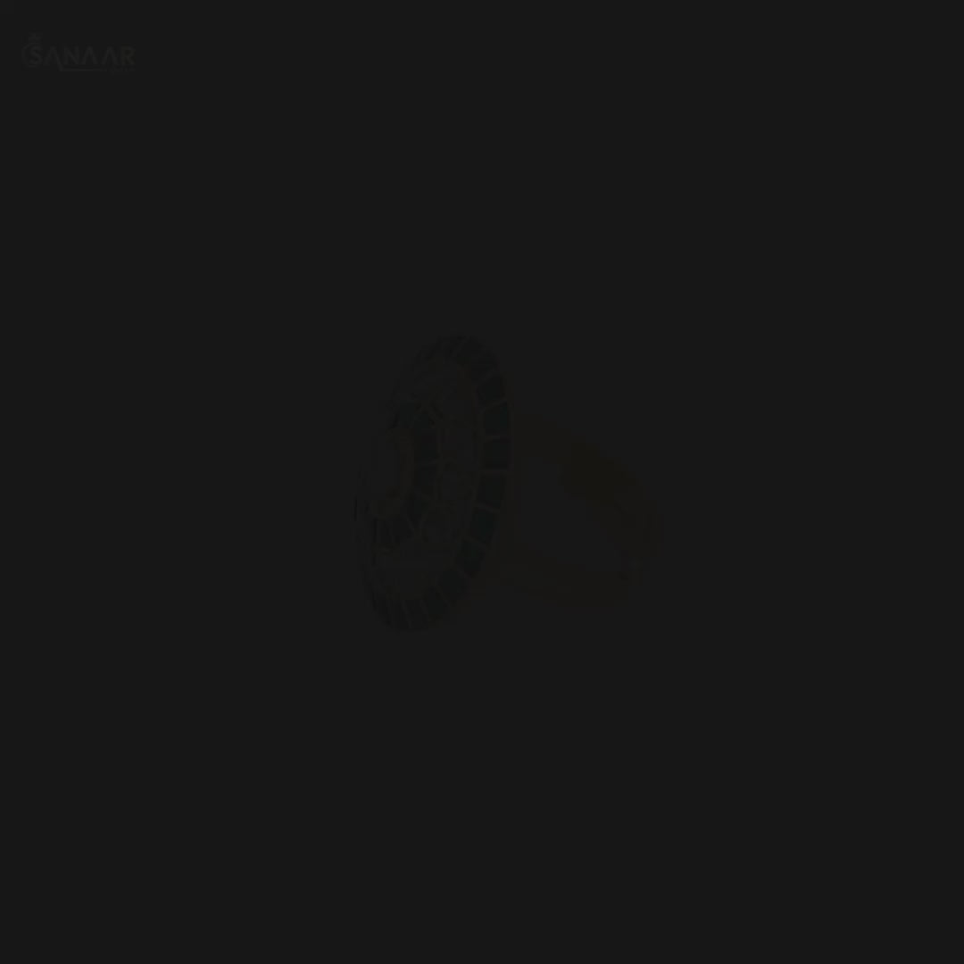 Green Aura Adjustable Ring